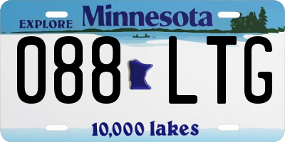 MN license plate 088LTG