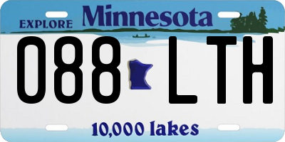 MN license plate 088LTH