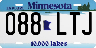 MN license plate 088LTJ