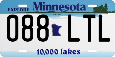 MN license plate 088LTL