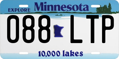 MN license plate 088LTP