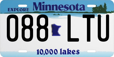 MN license plate 088LTU