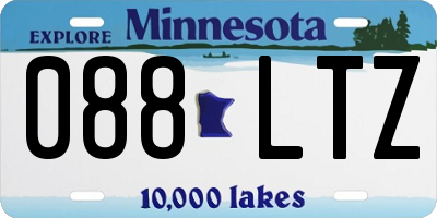 MN license plate 088LTZ
