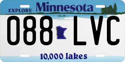MN license plate 088LVC
