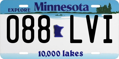 MN license plate 088LVI