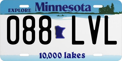 MN license plate 088LVL