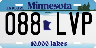 MN license plate 088LVP
