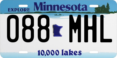 MN license plate 088MHL