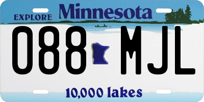 MN license plate 088MJL