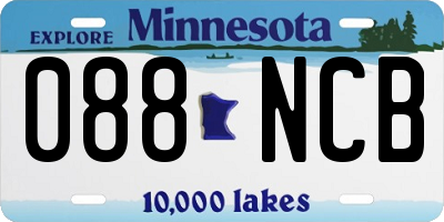 MN license plate 088NCB