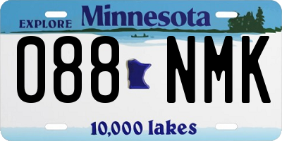 MN license plate 088NMK