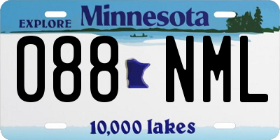 MN license plate 088NML