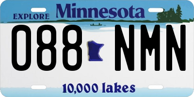 MN license plate 088NMN