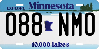 MN license plate 088NMO