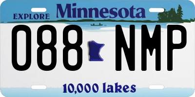 MN license plate 088NMP