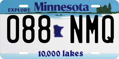 MN license plate 088NMQ