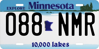 MN license plate 088NMR