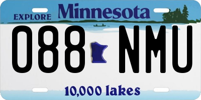 MN license plate 088NMU