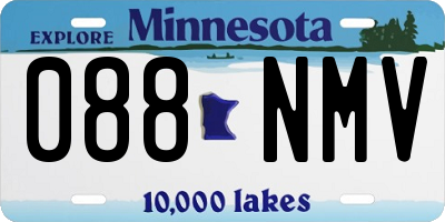 MN license plate 088NMV
