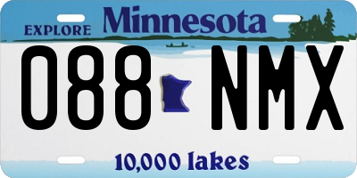 MN license plate 088NMX