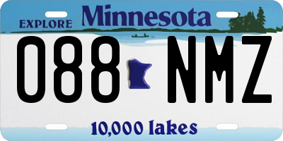 MN license plate 088NMZ