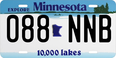 MN license plate 088NNB
