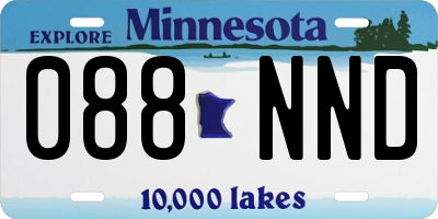 MN license plate 088NND