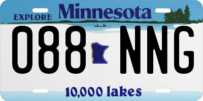 MN license plate 088NNG