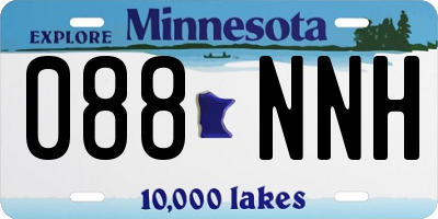 MN license plate 088NNH