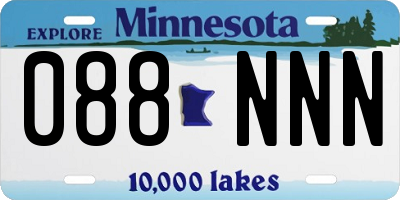 MN license plate 088NNN