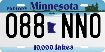 MN license plate 088NNO