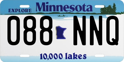 MN license plate 088NNQ