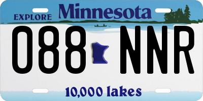 MN license plate 088NNR