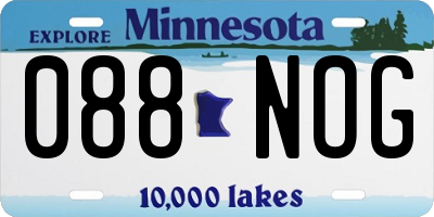 MN license plate 088NOG