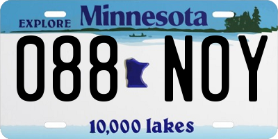 MN license plate 088NOY