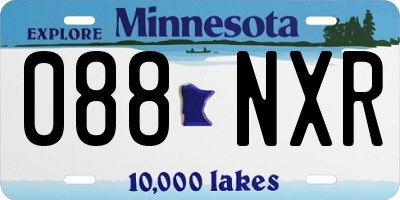 MN license plate 088NXR