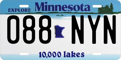 MN license plate 088NYN