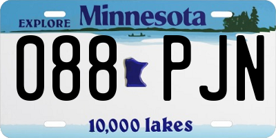 MN license plate 088PJN