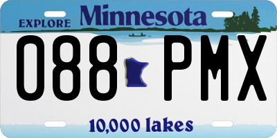 MN license plate 088PMX