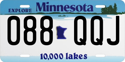 MN license plate 088QQJ