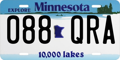 MN license plate 088QRA