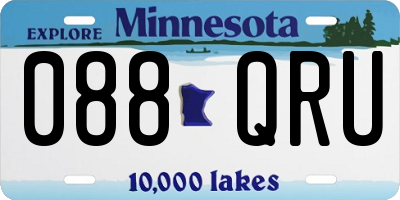 MN license plate 088QRU