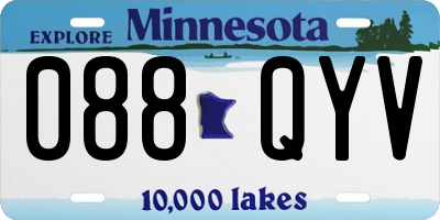 MN license plate 088QYV