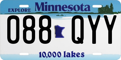 MN license plate 088QYY