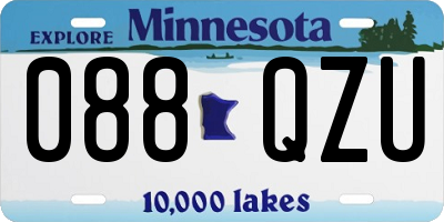 MN license plate 088QZU