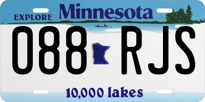 MN license plate 088RJS