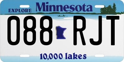 MN license plate 088RJT