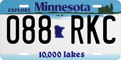 MN license plate 088RKC