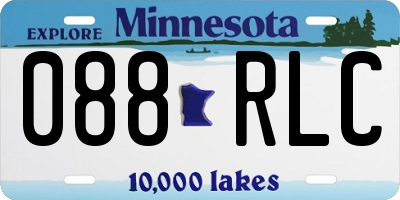 MN license plate 088RLC
