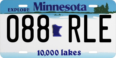 MN license plate 088RLE